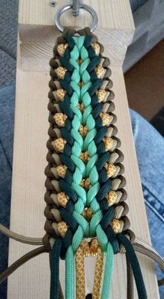 Slim Teal Paracord Belt