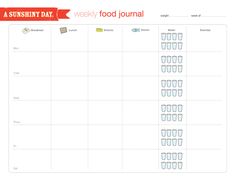 printable food logs eating log