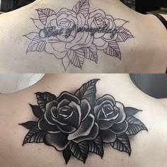 Instagram photo by @micotattoo (only tattoo♥︎one luv) | Iconosquare Rose Tattoo Cover Up, Flower Cover Up Tattoos, Best Cover Up Tattoos, Black Tattoo Cover Up, Black Rose Tattoo Coverup, Female Tattoos