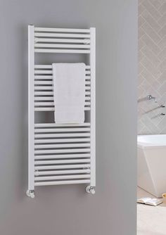 Heated Towel Rail In Polished Chrome Floor Mounted Made Several Heated Towel Rail In Polished Chrome Floor Mounted Made Several Sizes And Can Also Be Bespoke Various Fini Beautiful Bathroom Accessories