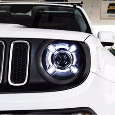 Front Bumper Air Inlet Cover Trim with Network Fit for Jeep Renegade 1.4T 15-16