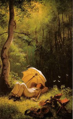 foldable Umbrella Custom Vincent Van Gogh Willows at Sunset Compact Travel Windproof Rainproof