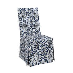 upholstered parsons chair casters nailheads contrast fabric on
