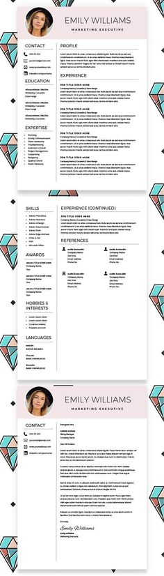 Marketing Executive Resume, Modern Resume Template, CV Template - resume template word download Marketing Executive Resume, Modern Resume Template, CV Template - resume template word download