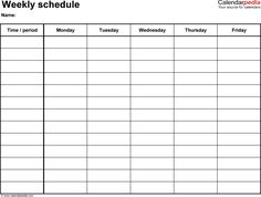 free printable weekly schedule thing s that caught my eye 6