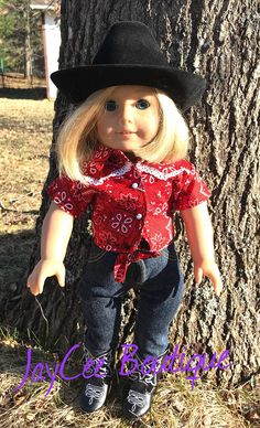 White Cowgirl Boots Western Texas fits 18/" American Girl Dolls