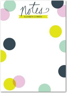 initial personalized notepad cursive initial notepad monogram