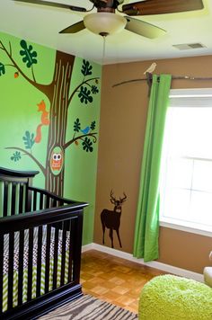 142 Best Green And Brown Rooms Images On Pinterest Baby Boy Baby Woods Woodland Themed Nursery