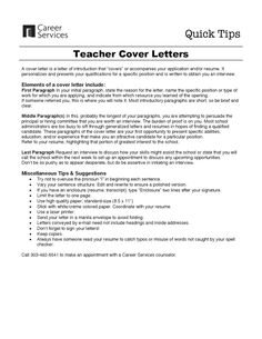 cover letter for teaching resume
