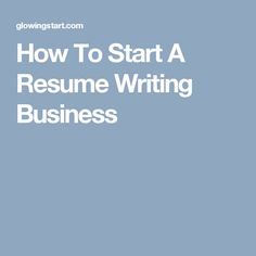 Resume Writing Service Business Plan Sample Template