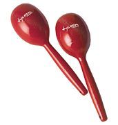 Set of 2 Maracas Musical Instrument Latin Percussion 7 3//4 Inches for Adults Small Wooden Tri-Colored with Palm Tree Silhouette