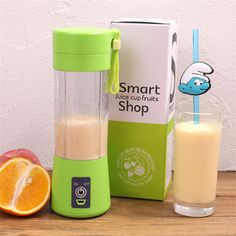 Emily 380ml USB Electric Fruit Juicer Handheld Smoothie Maker Blender Juice Cup blue Emily 380ml USB Electric Fruit Juicer Handheld Smoothie Maker Blender Juice Cup blue