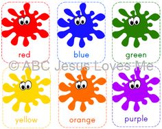 learning colors printable children s activities pinterest