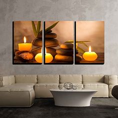 Poster Zen Stone Garden Rocks Spa Room Art Wall Cloth Print 03