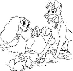 8 Lady And The Tramp Coloring Pages Ideas