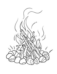 printable campfire coloring page free pdf download at httpcoloringcafecom