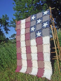 American Flag Rag Quilt Made To Order Wall Lap Rustic Americana Country Farmhouse Decor American Flag Rag Quilt Made To Order Wall Lap Rustic Americana Country Farmhouse Decor