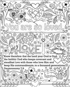 Encouraging Words And Bible Verse Coloring Pages Set Of 5 Instant Download Printable Christian PDF Kid Or Adult Sheets