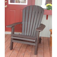 adirondack chair modern style made from poly wood extrakt aus