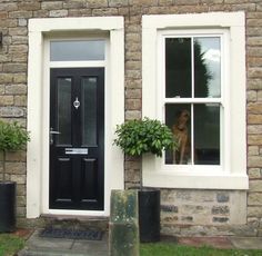 Grey composite front door - Oxford style | panel & composite door ... Grey composite front door - Oxford style | panel & composite door ...