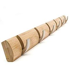 Hats Coats WODENY Folding Hook Coat Rack Hanger Wall Mounted Eco-Friendly Waterproof Natural Bamboo Design Embedded Screws and Foldable Hangers for Jackets Holds 20kg Natural, 3 Hooks Bags