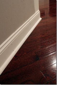 58 Delightful Baseboards Images House Houses Hardwood Floor Shoe Example Painted To Match Moulding