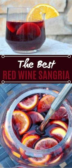 Best Red Wine Sangria #drinks #cocktails #sangria #wine #recipes