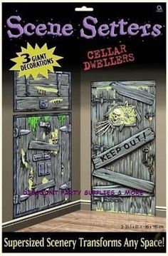 halloween cellar dwellers scene setters decorations