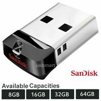 SanDisk Cruzer Fit CZ33 16GB Mini Nano USB Flash Pen Drive Memory Thumb Stick