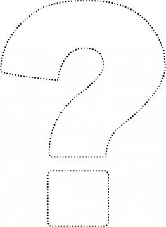 Adorable image inside printable question mark Magic image inside printable question mark