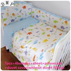 Promoción! 6 Unids Rainbow Ropa De Cama De Bebé Cama Cuna Promoción! 6 Unids Rainbow Ropa De Cama De Bebé Cama Cuna