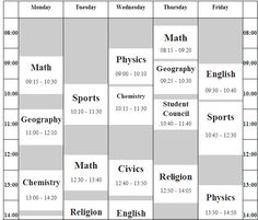 free schedule builder