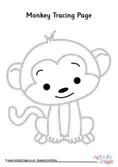 free printable monkey coloring page cj 1st birthday pinterest