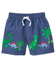 BIG Fan of these Dinosaur-Print Swim Trunks for Baby | Old