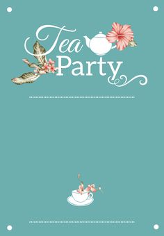 free high tea invitations