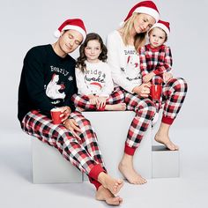 Carolilly Pyjama de No/ël Famille Motif des Cerfs Combinaison Jumpsuit Barboteuse Romper Rouge