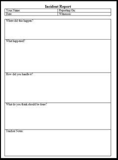incident report template a zforms pinterest business student incident report template