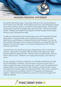 access to nursing personal statement