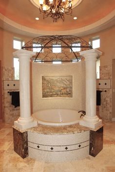 Roman Inspired Bathroom Love Rooms Pinterest Elegant Bathrooms In The Texas Hill Country By Stadler Custom Homes Mediterranean Bathroom