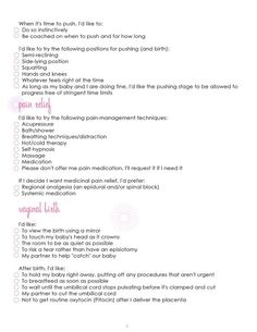 21 best birth plan templates examples images birth plans birth plan worksheets