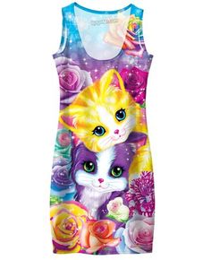 RageOn Lisa Frank Dolphins Premium All Over Print Tank Top