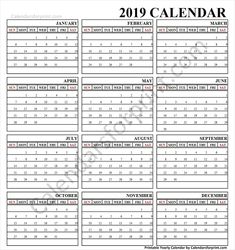 60 best yearly calendar 2019 images calendar online free