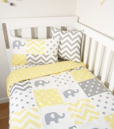 Kids Room Wall Art Elephant Nursery Decor Yellow Grey Baby Boy Yellow And Grey Elephant Patchwork White Spot Quilt Backing Nursery Set Items Handmade