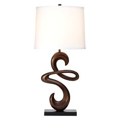 ORE International 8137B 22-Inch 100-Watt 3-Way Metal Table Lamp with Fabric Shade Nickel