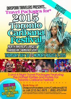 in the junior carnival parade of the 46th annual toronto caribbean west indian carnival flyer