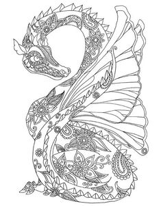 A Fantastical Journey Awaits He Who Dares Venture Into Zendoodle Coloring Majestic Dragons