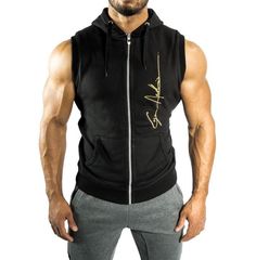 Hyperfusion Core Hooded Cut Off Tank Top mit Kapuze Hoodie Gym Fitness Hyperfusion Core Hooded Cut Off Tank Top mit Kapuze Hoodie Gym Fitness
