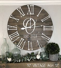 30 Best Large Vintage Wall Clocks Ideas Clock Wall Decor Large Wall Clock Clock Decor