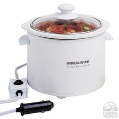 Portable 12V Plug In Travel Frying Pan Caravan Car Camper Van Truck Cooking Pot