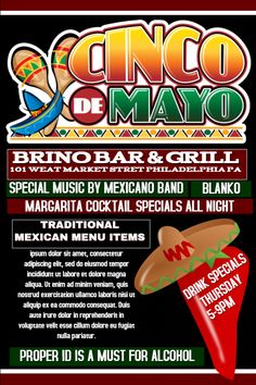 28 best cinco de mayo flyer design images on pinterest in 2018